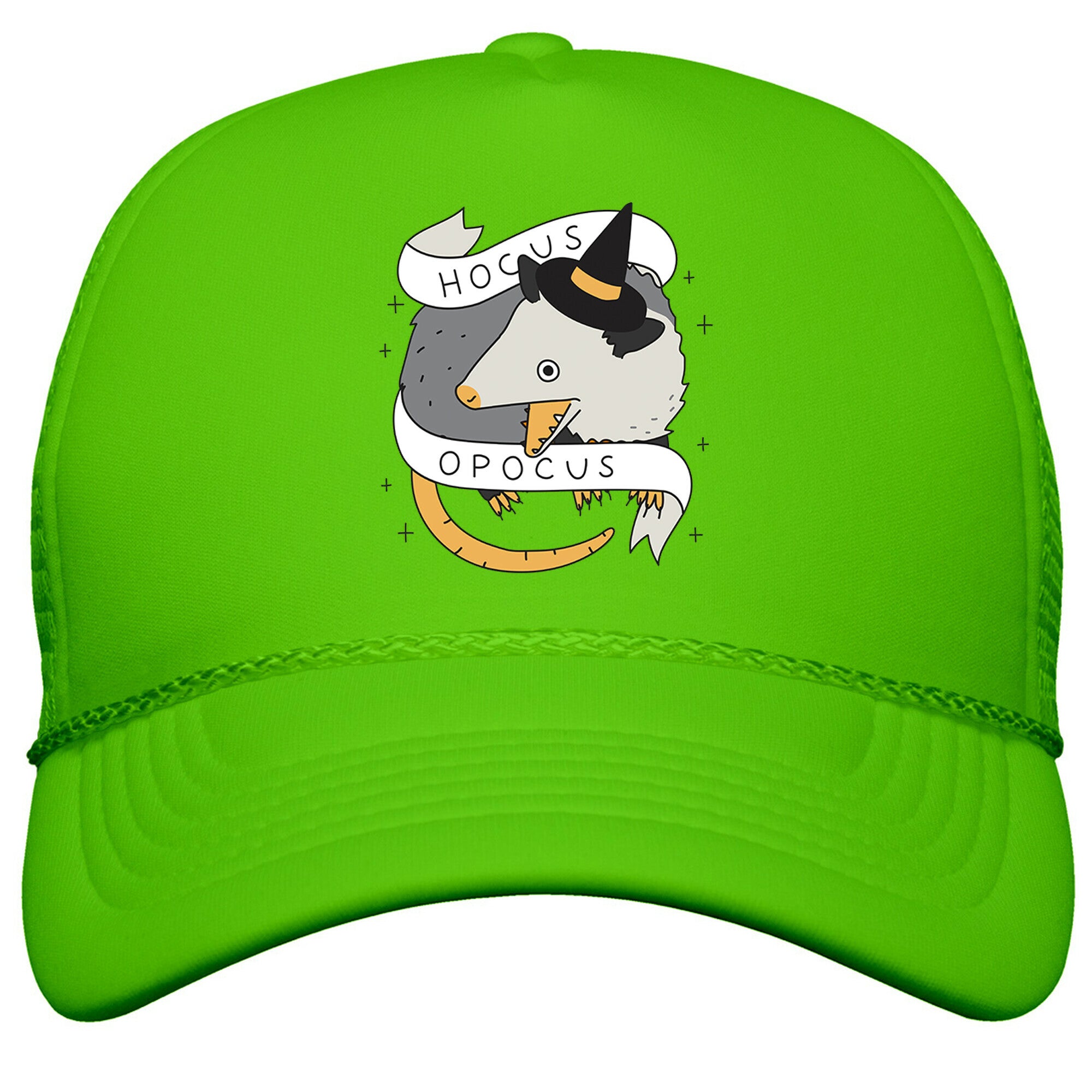 Hocus Opocus Opossum Snapback Trucker Hat